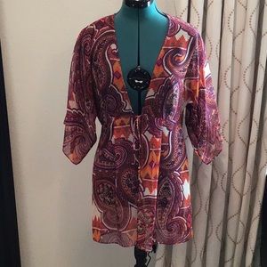 CAbi top or swim suit cover size S